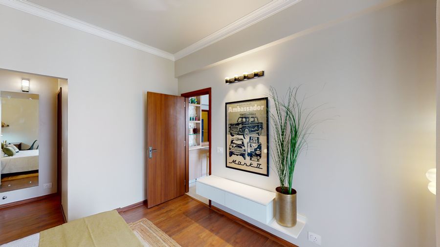 Entry foyer corridor hallway at priya living flower valley stay