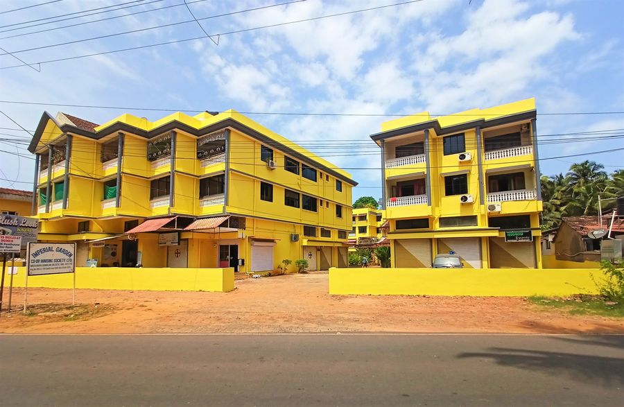 Exterior building facade penthouse benaulim goa india