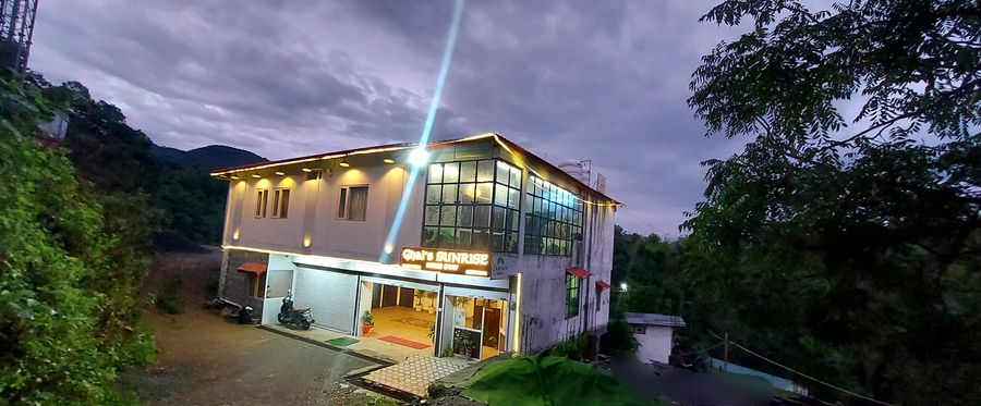 Evening building exterior view at ghai's sunrise homestay
