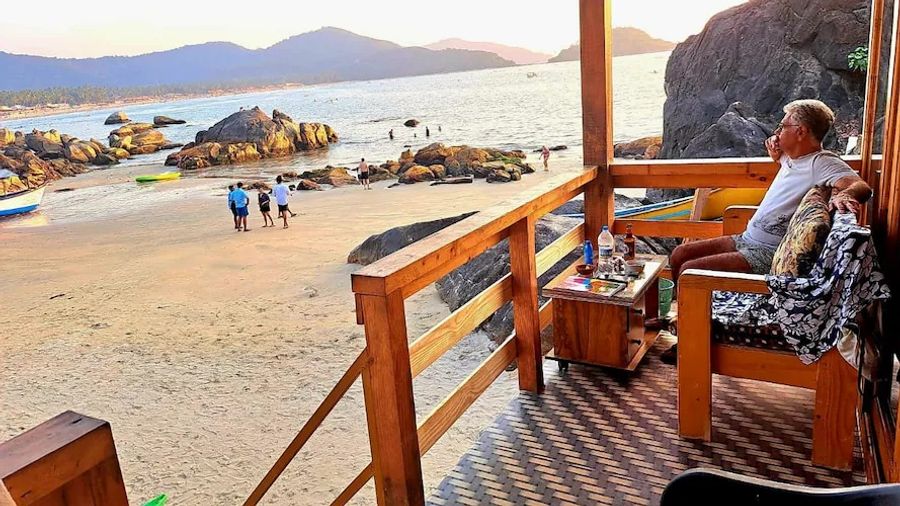 Sea View Cottage With AC in Palolem, Goa