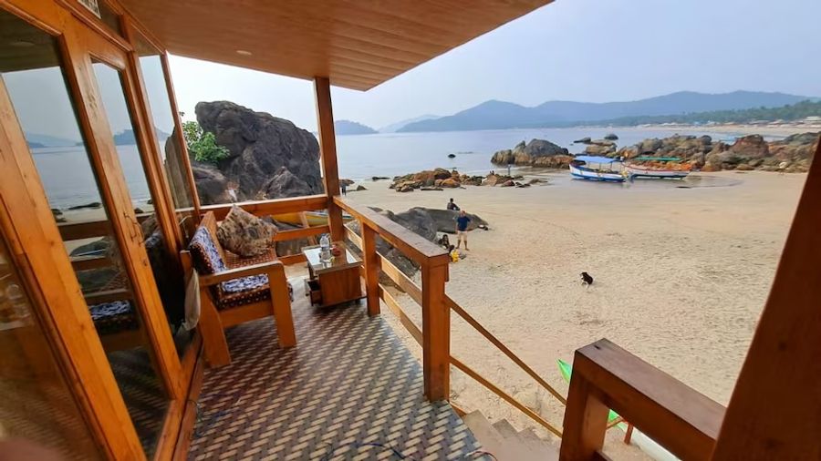 Sea View Cottage With AC in Palolem, Goa